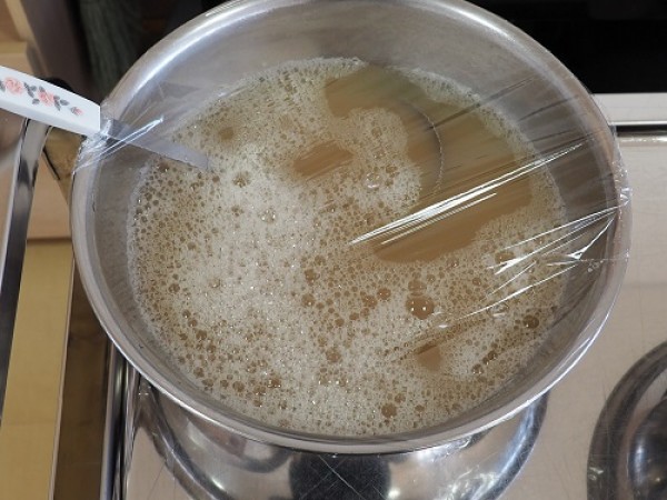 2024/01/16　食育お味噌造り(さくら組)